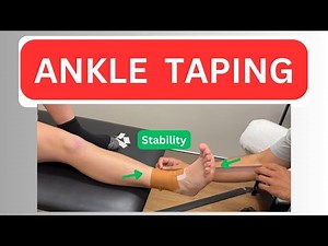 How to Tape an Ankle for Stability | Sprain Support Tutorial - Quick Guide