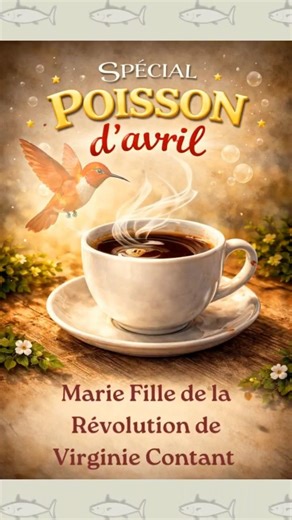 Action Spéciale Poisson d'avril : Marie Fille de la Révolution de Virginie Contant 🐠😊☕😊