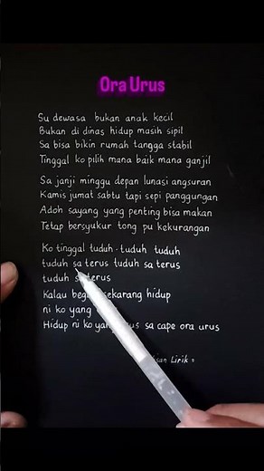 Adoh sayang yang penting bisa makan | Lirik Ora Urus