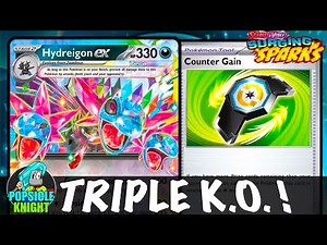 HYDREIGON ex : 3 Knock Outs in One Turn ! PTCGL Gameplay (SURGING SPARKS)