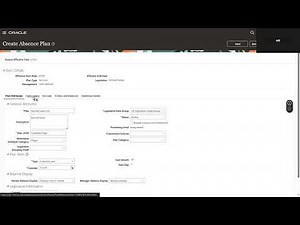 Oracle Absence Management - Accrual Plan configuration