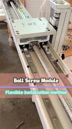 The ball screw module can be used horizontally or vertically; it supports a horizontal load of 100kg