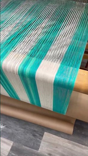 Weaving on the Lecerc, 4-shaft, Counter Balance Loom - Beachy Handwoven Towels