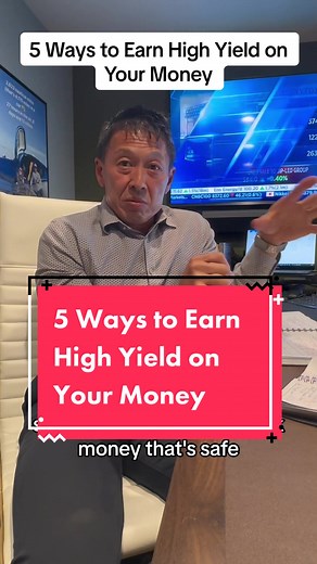 5 Ways to Earn High Yield on Your Money. #cd #highyieldsavings #highyieldsavingsaccount #moneymarketfund #treasuries #tbills #investing #finance #financialfreedom #financetiktok