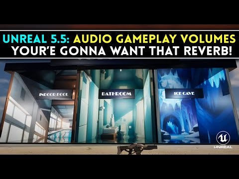 Unreal Engine 5.5 - Audio Gameplay Volumes - How to add Reverb and Other Cool Audio Effects!