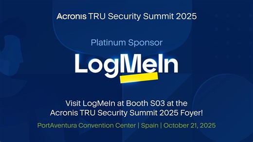  Don’t miss LogMeIn at the Acronis TRU Security Summit and MSP...