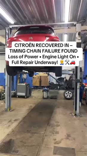 This Citroën was recovered in with an engine warning light and major...