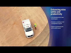 Mine-wide automation: Toyota ALV equipped with Komatsu's FrontRunner AHS