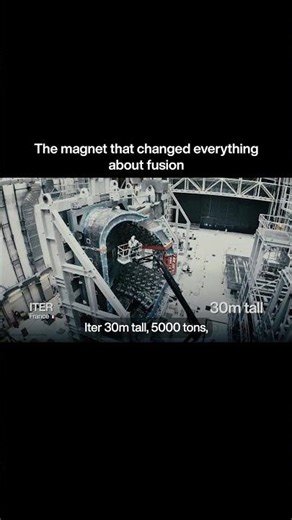 The Magnet That Shrunk a Fusion Reactor#SPARC #ITER #cleanenergy