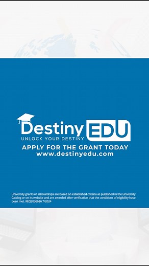 6.2K views | Real professionals. Real growth stories. Destiny Education’s 90% tuition grant makes it possible to earn your American degree online, grow your skills, and reach your next career milestone, all without sacrificing your career. Connect with us:  advisors@destinyedu.com  Call us: +234 (0908) 748-2254 | Destiny Education | Facebook