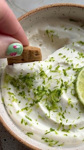 9.2K views · 65 reactions | This key lime pie dip is the perfect easy summer snack! It’s dairy-free and made without refined sugar or grains. ½ cup vanilla coconut yogur ½ cup dairy-free cream cheese 2 tbsp honey Juice of one lime Zest one lime | Unbound Wellness | Facebook