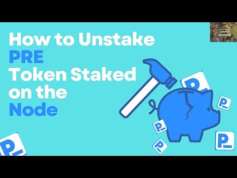 UNSTAKE PRE TOKENS ON PRESEARCH NODES