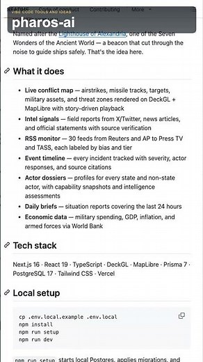 An Open Source Global Threat Monitoring Dashboard (Pharos AI) #intel #osint #github