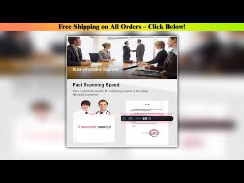 Scanner Document iScan Portable Scanner Mini Handheld Document Scanner A4 Book Scanner for JPG and