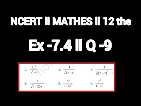 EX-7.4 ll Q-11 ll MATHES NCERT solutions ll Class- 12 the#newbook