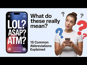 15 Common Abbreviations and What They Really Mean | Everyday Acronyms Explained