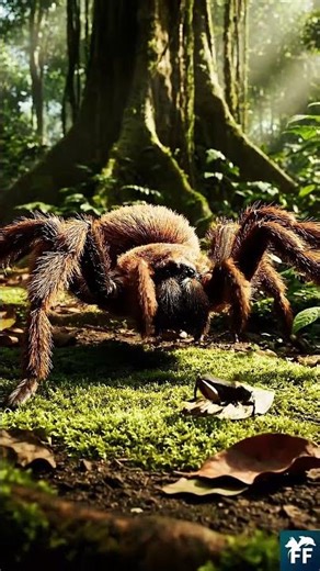 The giant hunting spider that hunts without a web 🕷️🏃