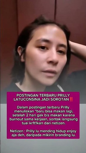 Prilly Latuconsina terlihat lebih kurus.