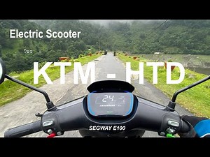 Road trip on Electric Scooter | Segway E100 | KTM to HTD | Extreme uphill and Extreme off-road test