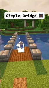 Build This Simple Medieval Minecraft Bridge!! 🌉#shorts