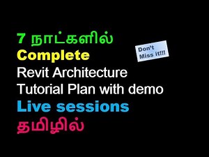 Revit Architecture Complete tutorial plan-Civil tamil-Unacademy Combat