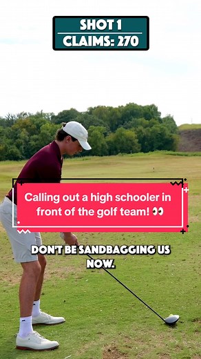 He stepped up and claimed he could hit 270…and even his coach said he’s got it! 👀 If he pulls it off, he’s lacing up a brand new pair of golf shoes from @TRUE linkswear!