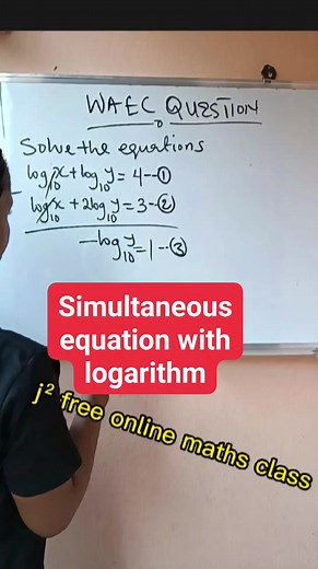 4.2K views · 80 reactions | Simultaneous equation with logarithm. #fypシ゚ #mathtutor #viralpage #maths #mathematics #viralvideo | J² free online maths class | Facebook