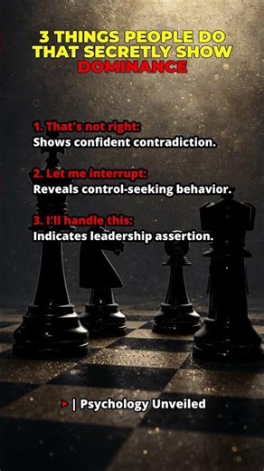 3 Things People Do That Secretly Show Dominance #communication #shorts #psychology