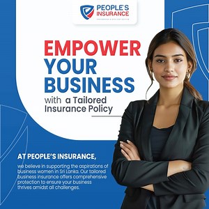 We understand the unique challenges faced by women entrepreneurs in Sri Lanka. Our bespoke business insurance is designed to protect and empower your business through every hurdle. From fire insurance to personal accident cover, we’ve got you covered. 📞 Call our hotline at 0112 206 306 to get your business insured today! #WomenInBusiness #BusinessInsurance #SriLanka #Empowerment #BusinessProtection | People's Insurance PLC