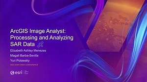 ArcGIS Image Analyst: Processing and Analyzing SAR Data