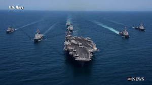 902K views · 6K shares | U.S. Navy releases video showing F/A-18 Hornets taking off and flying above South Korean and U.S. Navy ships, including the USS Carl Vinson, operating in the Sea of Japan. abcnews.com | ABC News | Facebook