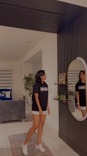 One of our favorite upgrades in the hallway is this slat wall! If you would like to know the details of how we built it, comment LINK and I will send you a detailed tutorial | Spruce n Spice