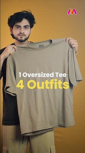 How to Style Oversized T Shirt Men | 4 Looks From 1 Oversized Tee