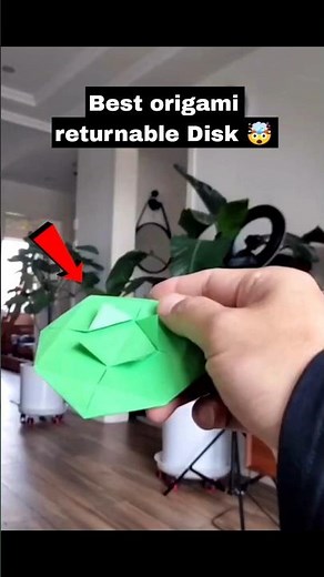 viral making paper origami returnable Disk , how to make a paper boomerang , easy flying airplane