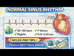 Normal Sinus Rhythm (NSR) Explained | ECG Basics for NCLEX & Nursing