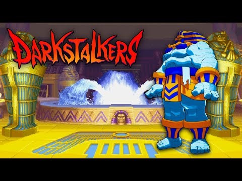 Darkstalkers: The Night Warriors - Anakaris Full Arcade Playthrough & Ending!
