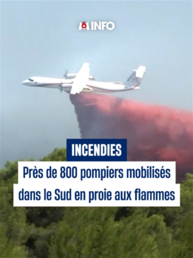 Le pourtour méditerranéen est en alerte rouge incendie et plusieurs feux se sont déclarés hier, à la frontière de l'Hérault et de l'Aude où 900 hectares ont été parcourus. Dans le Var, un camping a dû être évacué et plusieurs dans les Bouches-du-Rhône. Le Premier ministre Sébastien Lecornu y est attendu pour une réunion interministérielle. #Sinformersurtiktok