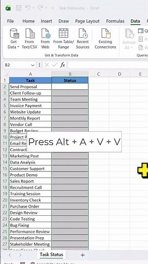 Stop Updating Status Manually in Excel ❌