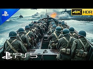 (PS5) D-DAY - Omaha Beach 1944 | Realistic Ultra Graphics Gameplay 4K 60FPS Call of Duty: WWII