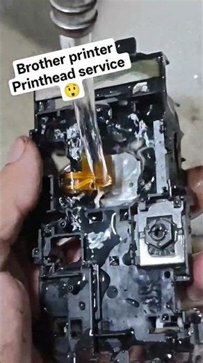Brother Printhead service #printer #brotherprinter #clogged #printhead #tech #youtubeshorts #viral