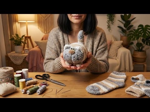 Cute Kitten from a Single Sock – DIY