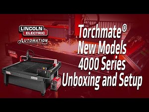 Torchmate 4000 Series Plasma Table Unboxing and Initial Setup! Fast Setup Time