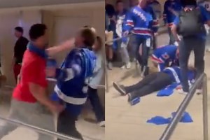 Rangers Fan Banned & Arrested Following Brutal Sucker Punched That Left Lightning Fan Unconscious (VIDEO)