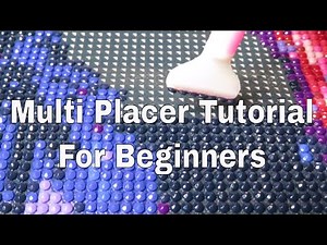 Craftsyart Finished diamond Painting Tutorial For Beginners How to Use Multi Placer