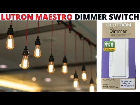 How To Install A Lutron Maestro Dimmer Light Switch (Lutron Maestro MACL-153MR-WH) Step By Step