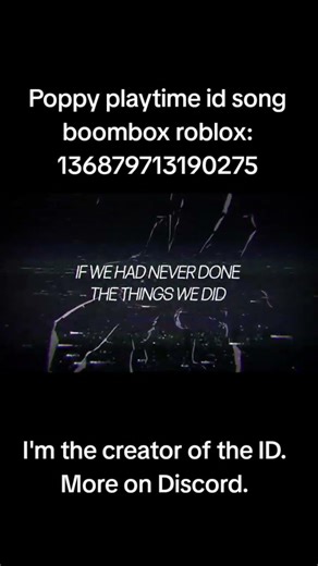 poppy playtime id song boombox roblox #boombox #roblox #song #music #роблокс #poppyplaytime #games