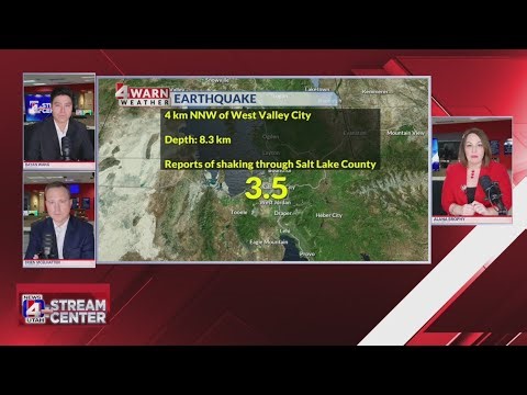 Did you feel it? 3.5 magnitude Earthquake shakes Wasatch Front
