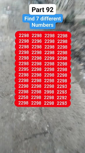 Find 7 different numbers part 92 👀👀 #puzzle #quiz #puzzlechallenge #fblifestyle | Quiz kingdom