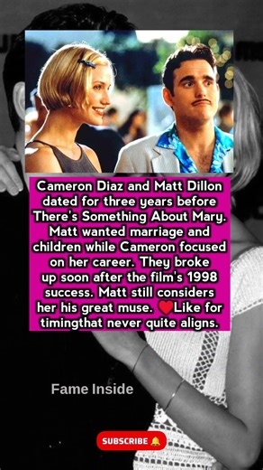 Cameron Diaz and Matt Dillon dated for three years #celebritynews #hollywood #news #cinema #shorts