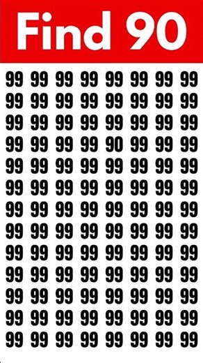 find one different number #shorts #shortsfeed
